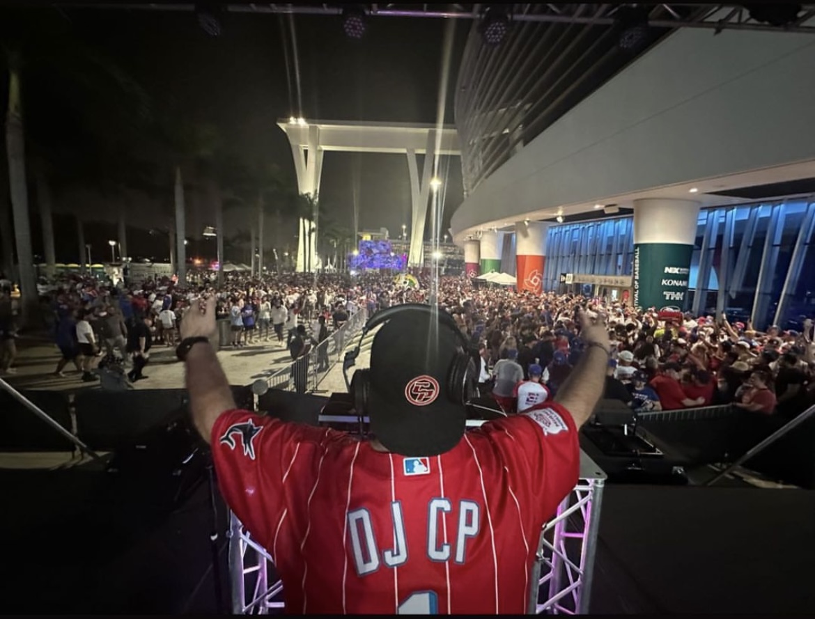 Latin & Top 40 DJ in Miami — DJ CP hyping a packed post-game crowd